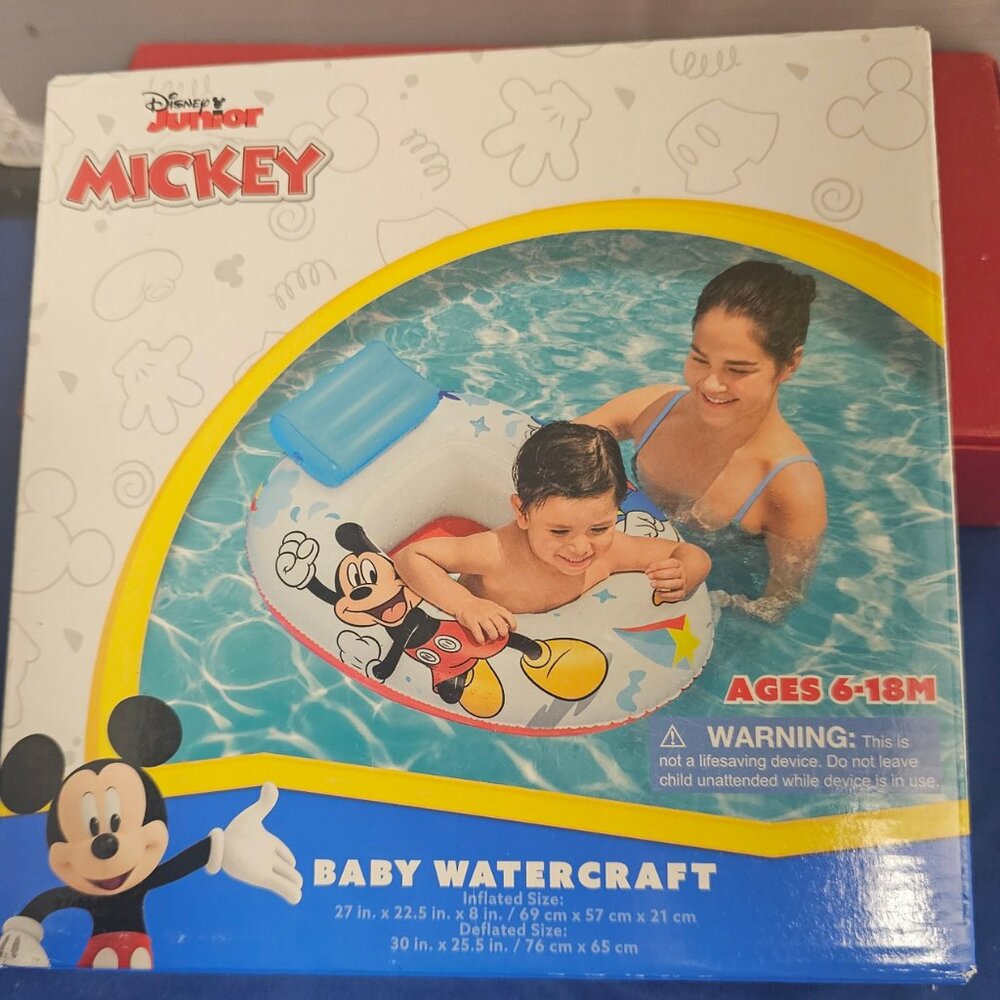 Disney Junior Mickey Mouse Baby Watercraft Raft Float - NEW Unopened